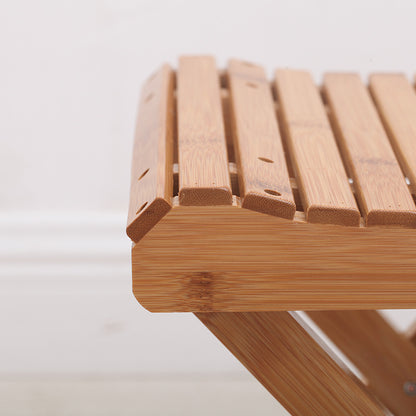 Household Bamboo Foldable Stool Multifunctional Cool And Portable