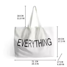 Yasarr Eco Bag Tote – Reusable Canvas Shopping Bag for Groceries, Travel & Daily Use