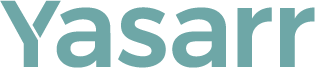 Yasarr logo in teal color for Smart Wellness & Recovery Lifestyle brand